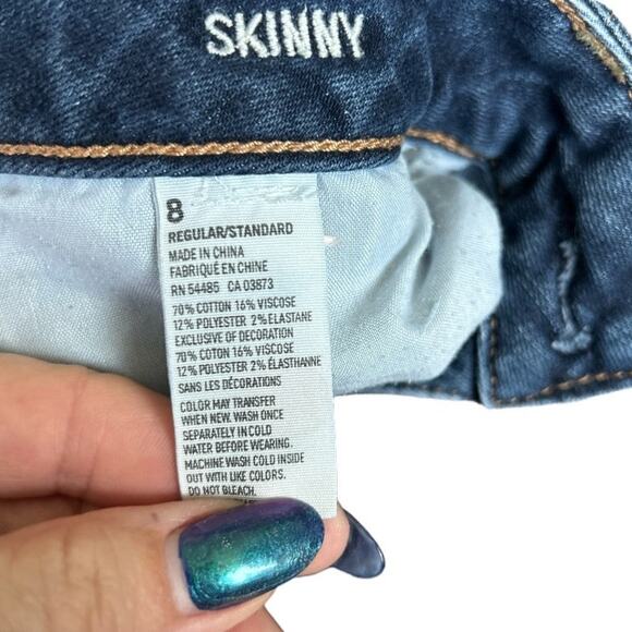 EUC American Eagle Outfitters Stretch Skinny Jeans Size 8 regular - Picture 3 of 6